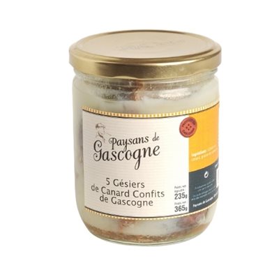 DUCK GIZZARD CONFIT FROM GASCOGNE 365G
